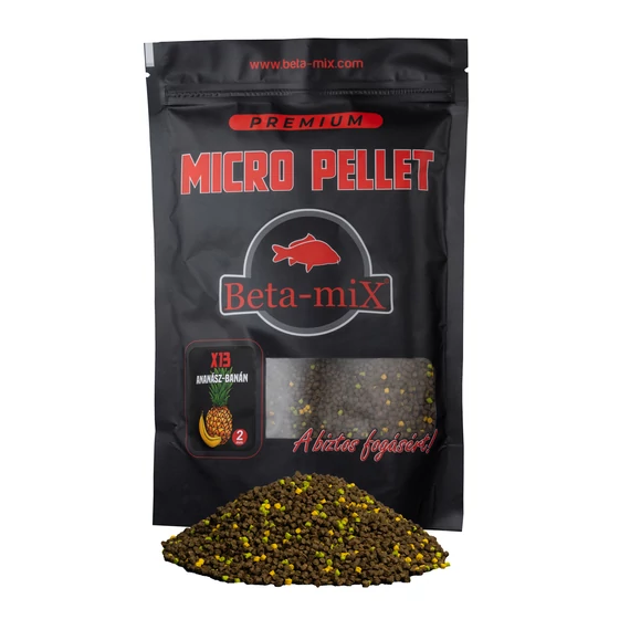 Premium Mikropelety Beta-mix X-13 Ananás-Banán 800g 2mm