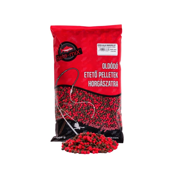 Mikropelety Beta-Mix Jahoda-Ryba 1kg 2mm