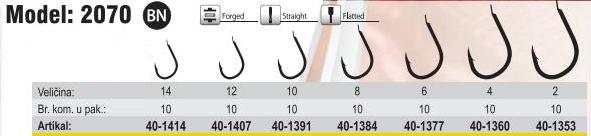Háčiky Fil Fishing Filex 2070 veľ. 10