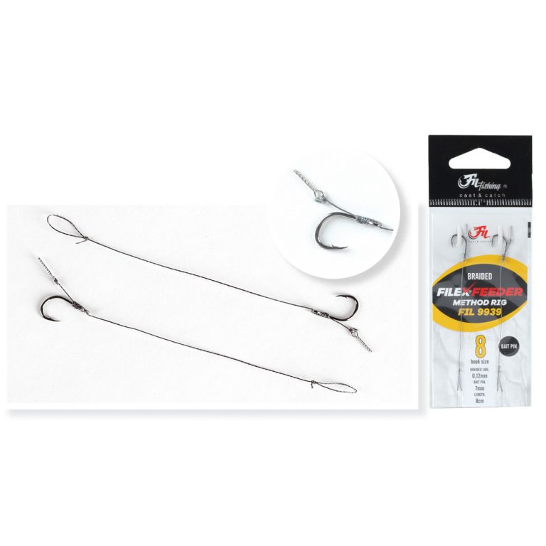 Nádväzce Fil Fishing Filex Method Rig Braided Bait Pin 2ks veľ. 10