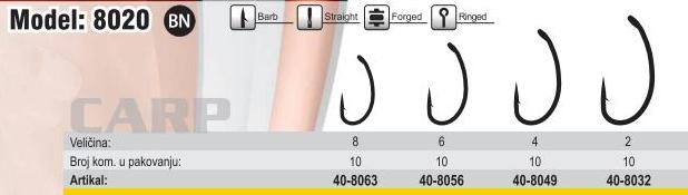 Háčiky Fil Fishing Filex 8020 veľ. 2